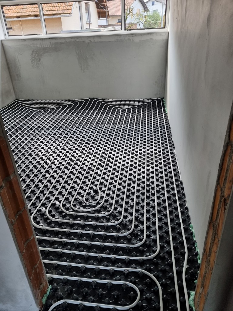 Ogrevanje – radiatorji in talno gretje – izvedeno delo 20, Ljubljana
